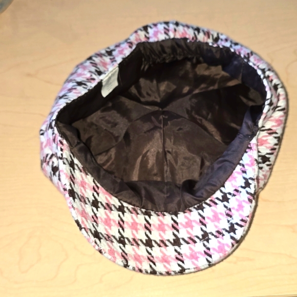 RARE VINTAGE Pink,brown&white one size Apple Hat - Picture 5 of 7